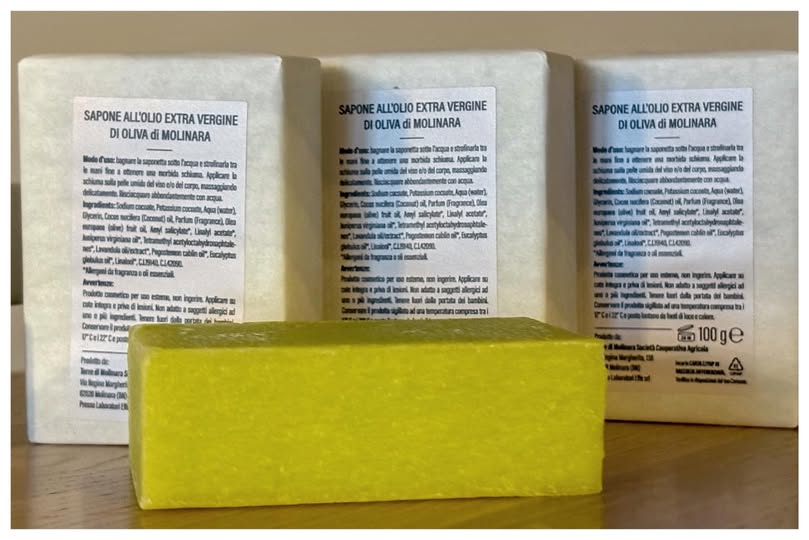 Sapone per le mani all'olio extra vergine di oliva